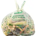Naturabiomat GmbH BIOMAT® Bioabfallbeutel mit Henkel, 20 Liter, Bioabfallbeutel biologisch abbaubar und kompostierbar, 1 Rolle = 26 Beutel, 18µm BBH-20-26