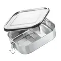 SILBERTHAL Brotdose Lunchbox M Edelstahl auslaufsicher spülmaschinenfest 1200ml
