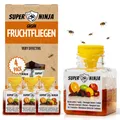 4x Fruchtfliegenfalle Obstfliegenfalle Küche Haushalt Innenbereich Falle