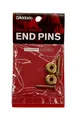 D'Addario Paar Knöpfe Gitarrengurt Messing End Pin Solid Brass Gold USA