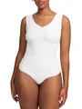 creamy fabrics Damen Figurformender Shapewear Bodysuit mit String – Tank Body mit breiten Trägern – Starke Kompression Bauch & Taille – Nahtlos für glatte Silhouette & Po-Lifting