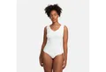 cfab (creamy fabrics) Shaping-Body Tank Bodysuit Sculpting Shapewear mit String-Weiß-L (1-tlg)