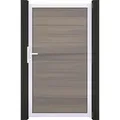 GroJa Solid Steckzaun Universal Tor Bi-Color co-extrudiert - Grau/Orange/Beige/Braun/Schwarz