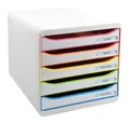 Generic Briefablage Schubladenbox Exacompta 309913D - weiß/bunt (1-St)