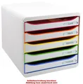 EXACOMPTA Schubladenbox BIG-BOX PLUS, 5 Schübe, harlekin