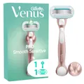 Gillette Venus Pro Smooth Sensitive Rasierer mit 1 Klinge + Duschhänger Damenrasierer