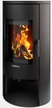 JUSTUS Kaminofen Kaya 7, Exklusiv, Aufstellort in deinem Zuhause, 7 kW, Zeitbrand, externe Verbrennungsluft, Design skandinavisch, große gebogene Scheibe