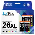 LxTek 26XL Druckerpatronen Kompatibel für Epson 26XL Multipack für Epson Expression Premium XP-600 XP-620 XP-510 XP-520 XP-820 XP-810 XP-800 XP-605 XP-615 XP-700 XP-720 XP600 XP620 (10er-Pack)