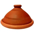 Marrakesch Orient & Mediterran Interior Dampfgartopf Marokkanische Tajine Tuareg - 30cm, Lehm (1-tlg), Handarbeit orange Ø 30 cm