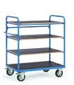 Fetra 18202 Etagenwagen Stahl pulverbeschichtet Traglast (max.): 1200kg Brillantblau (RAL 5007)