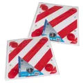 2x PROPLUS Warntafel Warnschild REFLEKTIEREND 50x50cm NICHT für Spanien Italien