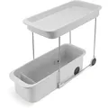 Joseph Joseph - CupboardStore ausziehbarer Putzschrank mit Rollen, 2- stufig, light stone