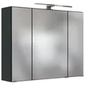 Held-Möbel Spiegelschrank Baabe Dekor Grau Graphit 80 cm