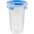 CLIP & CLOSE Frischhaltedose 0,35 Liter, Becher transparent/blau, rund, Ø 9,2cm