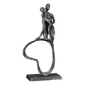 Brillibrum Design Ausdrucksstarke Skulptur aus Gusseisen kleine Liebespaar Figur Geschenk zur Hochzeit Love Couple Sculpture Figur 13: 23 x 11 x 5 cm (Figur 13)