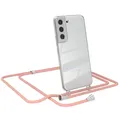 EAZY CASE für Samsung Galaxy S22 5G Hülle mit Band Handykette Silikon Cover Rosa