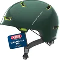 ABUS Stadthelm Scraper 3.0 ACE - Robuster Fahrradhelm für den Stadtverkehr - für Damen und Herren - Grün, Größe M