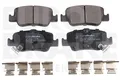 EUROBRAKE Bremsbelagsatz, Scheibenbremse Hinterachse für TOYOTA