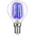 Lightme LM85133 LED E14 FIL BLUE LED-Tropfen, Sockel E14, 4 Watt, farbig,