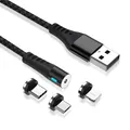 3in1 Magnet Ladekabel Universal Handy für iPhone Samsung Micro USB C Typ C 8 Pin