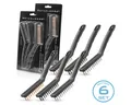 STAHLWERK Drahtbürste Drahtbürsten 2er Set 220 mm (9 Zoll) Bürstensatz, schweißtauglich, (Set, 6-tlg., 6 tlg), aus Messingbürste, Stahlbürste und Nylonbürste