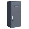 ESTEXO Briefkasten Paketkasten Premium Paketbox Standbriefkasten Standpaketkasten Paketbriefkasten Postbox Anthrazit Briefbox