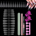 120 Stücke Dual Nail Forms Set, Schablonen Nagelverlängerung Nagelformen mit ...