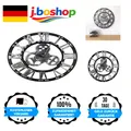 Römische Wanduhr 45 cm Metall Vintage Deko Wohnzimmer