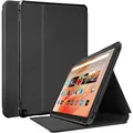 Tablet Hülle Fire HD 10 13th Gen, PU , Stoßfest, Stand, Schwarz