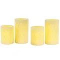 4 x LED Wachskerzen Cosy Pearl warmweiß 3x AAA Batterie Adventskranz Weihnachten