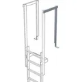 Ausstiegsgeländer H.1100mm G.4,6kg Stahl verz. m.Bodenwinkel Zarges
