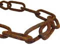 vitaliano rostige Stahlkette 2 Meter - Antik Retro Vintage-Stil Deko Metall Rost