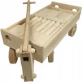 Gartenwagen Kinderwagen Holz Wagen Spielzeug Holzblöcke