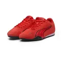 PUMA CATCH SD Sneaker mit Schnürung, Obermaterial aus Leder, Innenmaterial aus Textil rot 41 EU