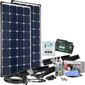 Solaranlage OFFGRIDTEC "240W 12V MPPT Premium XL Wohnmobil Komplettset EBL-Option", schwarz (baumarkt), Solarmodule, High-End Solarmodul