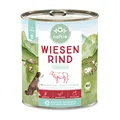 naftie Bio Hundefutter Wiesen Rind - Premium Nassfutter Menü mit Rindfleisch & Kartoffeln - getreidefrei glutenfrei - purinarm - 800g Dosen