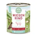 naftie Bio Wiesen Rind+ Hundefutter Nassfutter Menü, purinarm, 800g Dose