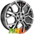 4x GMP Matisse anthracite matt diamond 7x17" ET30 LK4 108 ML 65.1 Alufelgen 1...