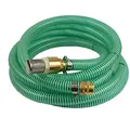 1" Zoll Saugschlauch Druckschlauch 25mm Innendurchmesser mit Saugkorb, Rückschlagventil + 1" AG Doppelnippel (1m), Ansaugschlauch Gartenpumpe, Schlauch (3m)