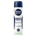 NIVEA Deo Anti-Transpirant Spray, 150 ml 82980 , Sensitive Protect for Men