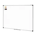 Amazon Basics Magnet-Whiteboard mit Stifthalter, trocken abwischbar, Aluminiumrahmen, magnetische Pinnwand, Wandmontage, für Zuhause, Büro, Schule, 120cm x 90cm