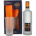 9 Mile Vodka 37,5% Vol. 0,7l in Geschenkbox mit Glas
