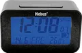 MEBUS Funk-Wecker digital ohne 2x AAA Batterien 7,1x12x4,8cm anthrazit