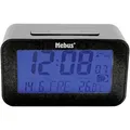 Funkwecker Digital Ohne 2x Aaa Batterien 7,1x12x4,8cm Anthrazit