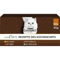 GOURMET A la Carte Rezepte des Küchenchefs Mixpaket 60x85g Katzen Nassfutter