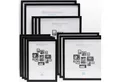 M MERCEO Bilderrahmen, 12-tlg. Bilderrahmen-Set Schwarz (21x30cm bis 40x50cm)