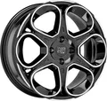 MSW MSW 83 gloss black full polished 7.5x18 ET40 - LK5/112 ML73.1 Alufelge schwarz