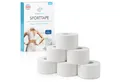 Health Press Bandage Sporttape - 6 Tape Rollen (3,8cm x 10m) (6-tlg), unelastisches Baumwollgewebe