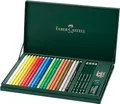 FABER-CASTELL 210051 - Geschenkset Mixed Media Polychromos, 20 Stifte mit Zubehör, bunt