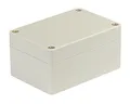 Blanko Modulgehäuse, Universal-Gehäuse aus ABS-Kunststoff mit Deckel, Mehrzweckghäuse mit Montagepunkten für Leiterplatten, IP 65 Schutzklasse, LxBxH 100x68x50 mm, Lichtgrau